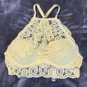 Pink halter bralette